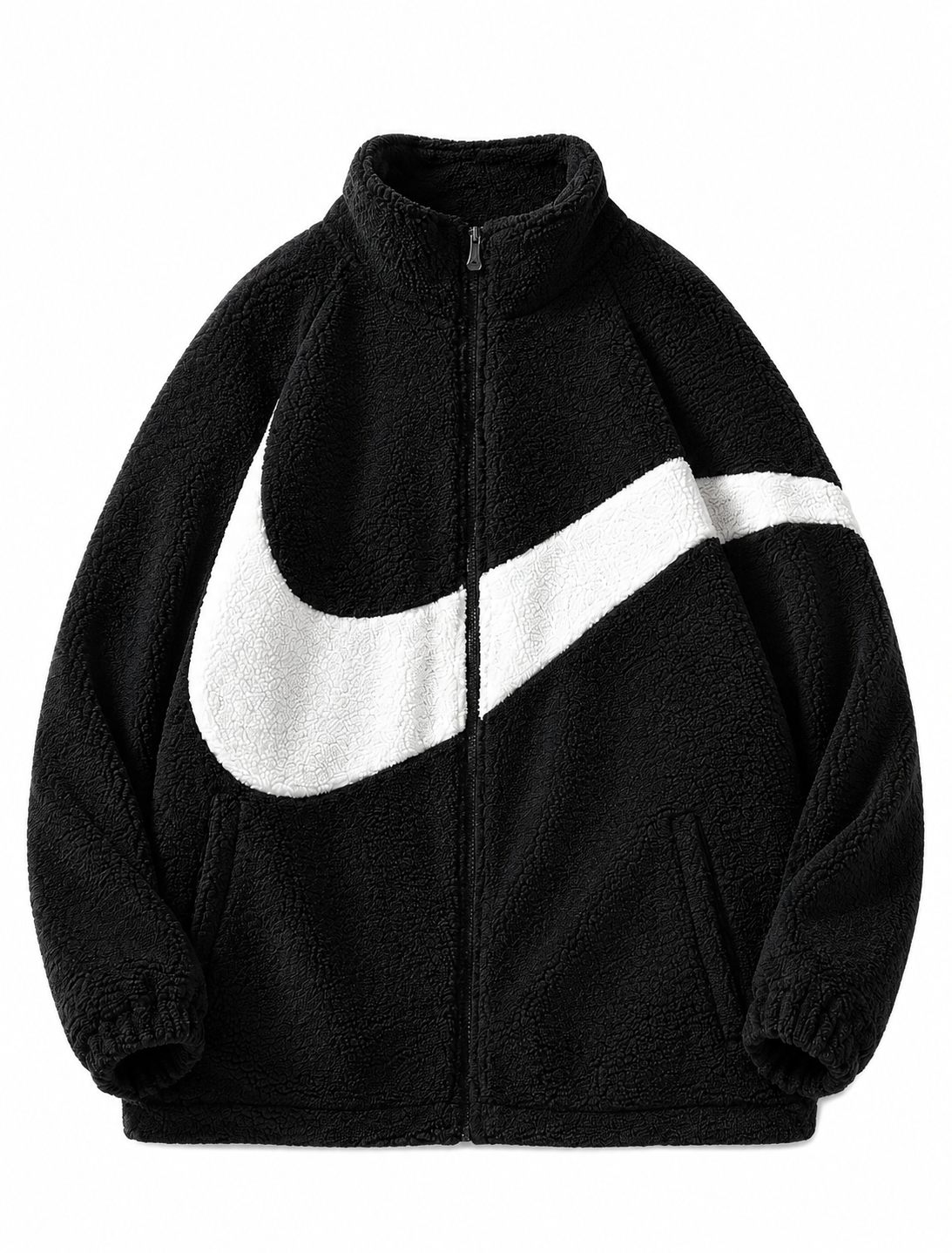 Nike big swoosh trendy black coat